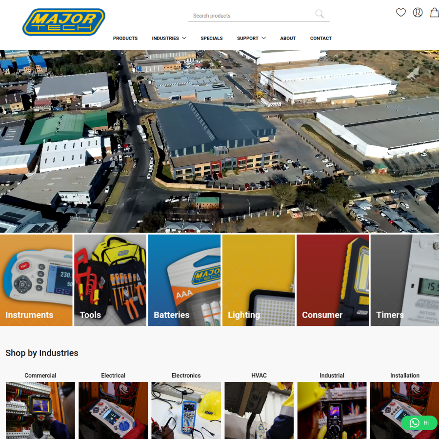 major-tech.com homepage screenshot