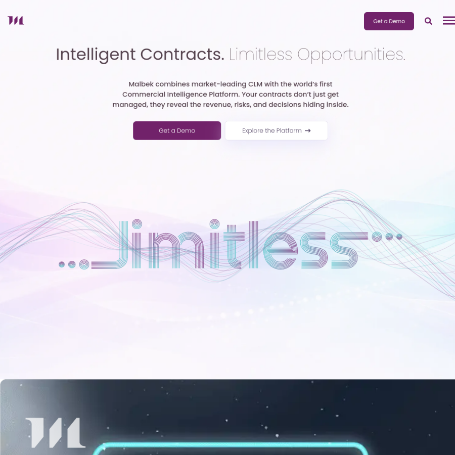 malbek.io homepage screenshot