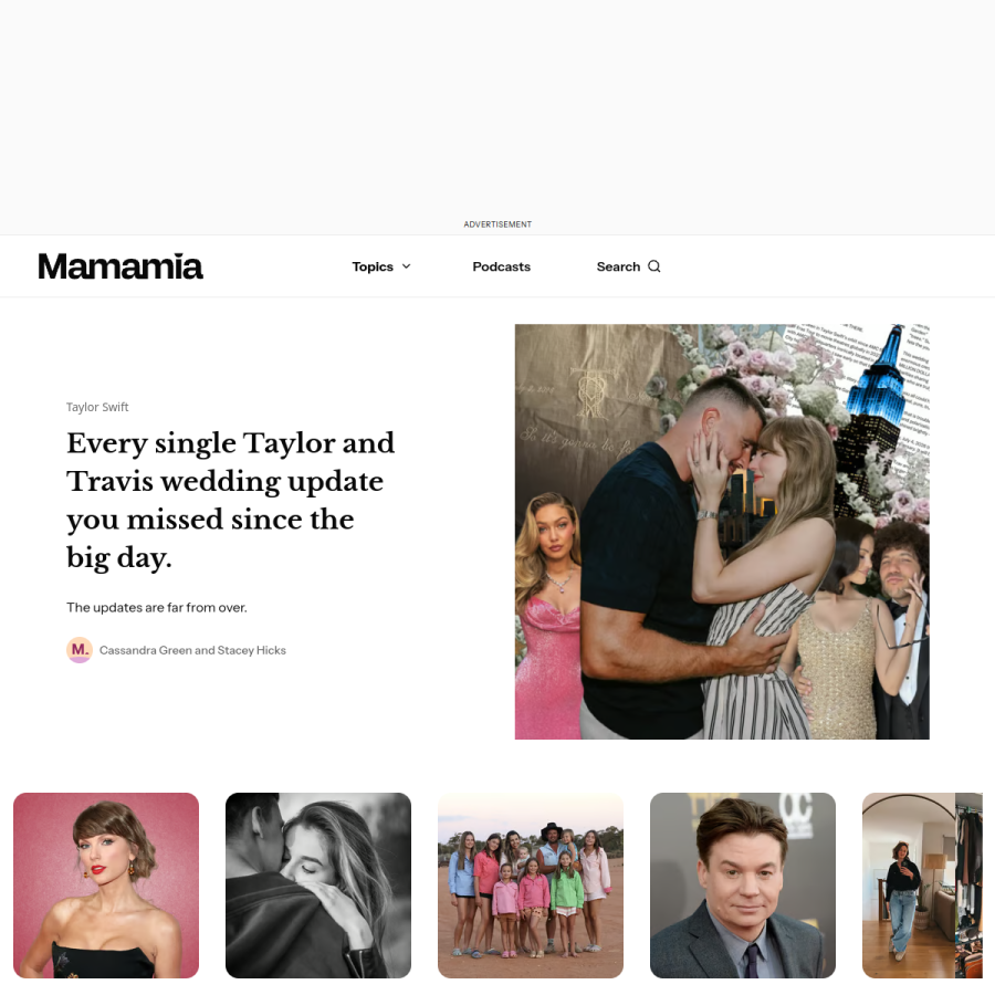 mamamia.com.au homepage screenshot