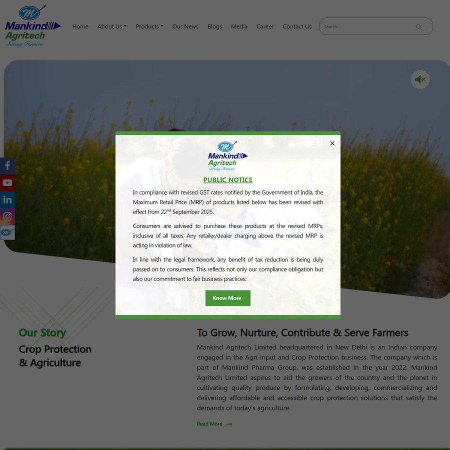 mankindag.com homepage screenshot
