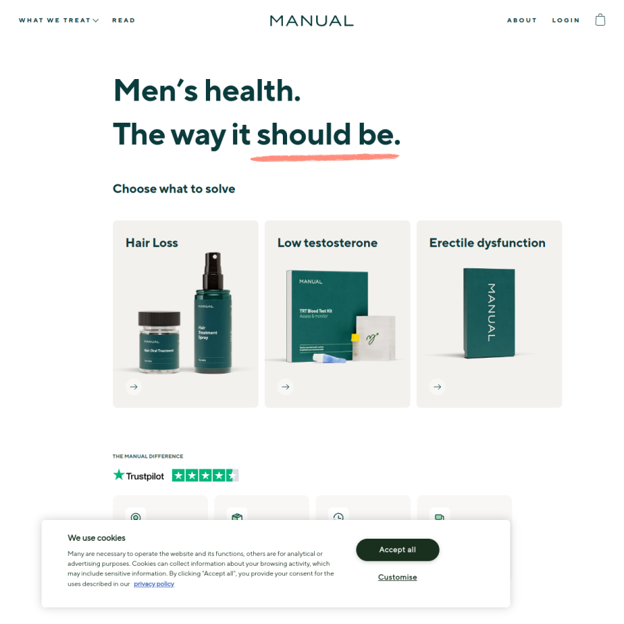 manual.co homepage screenshot