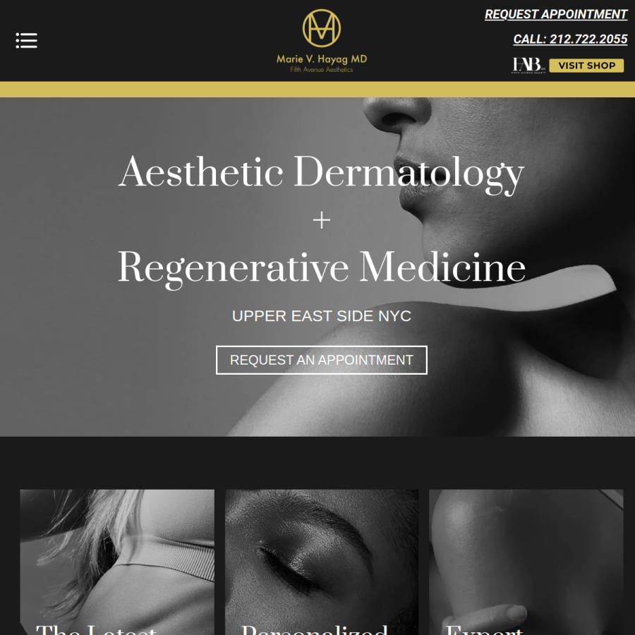 mariehayagmd.com homepage screenshot