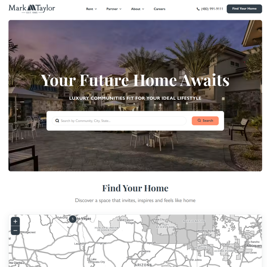 mark-taylor.com homepage screenshot