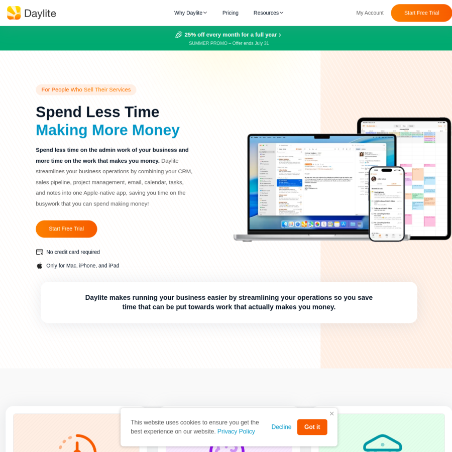 marketcircle.com homepage screenshot