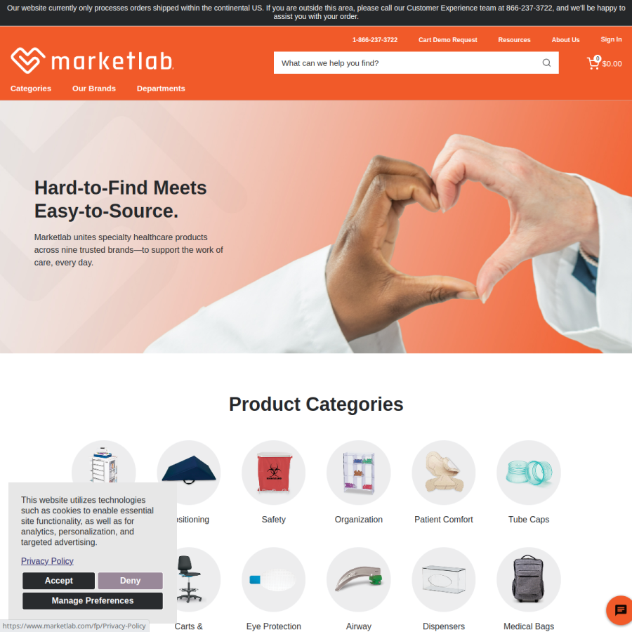 marketlab.com homepage screenshot