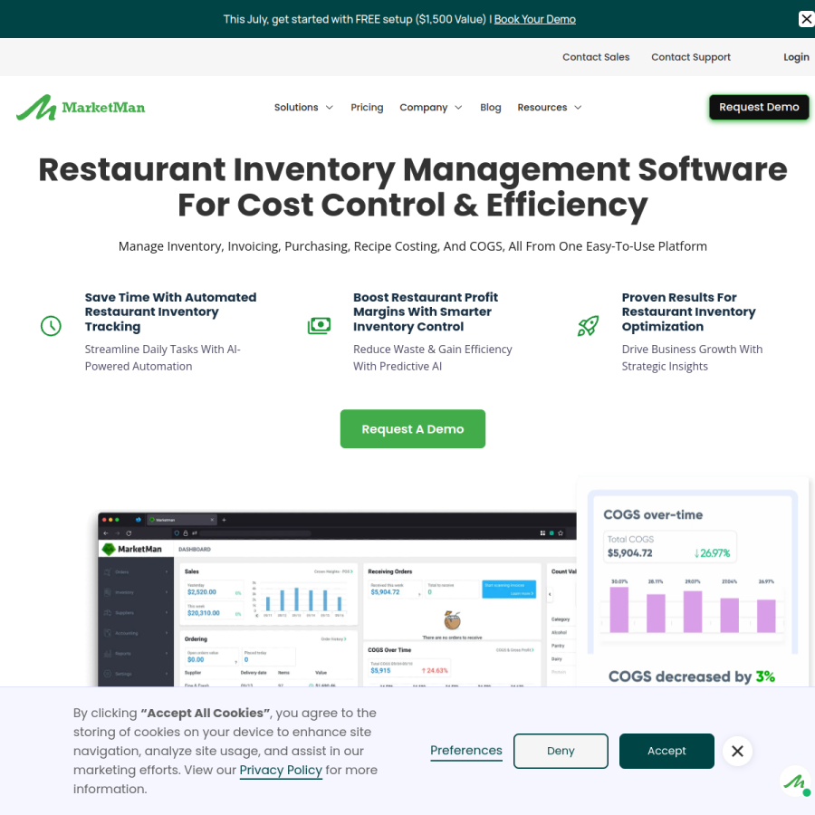 marketman.com homepage screenshot