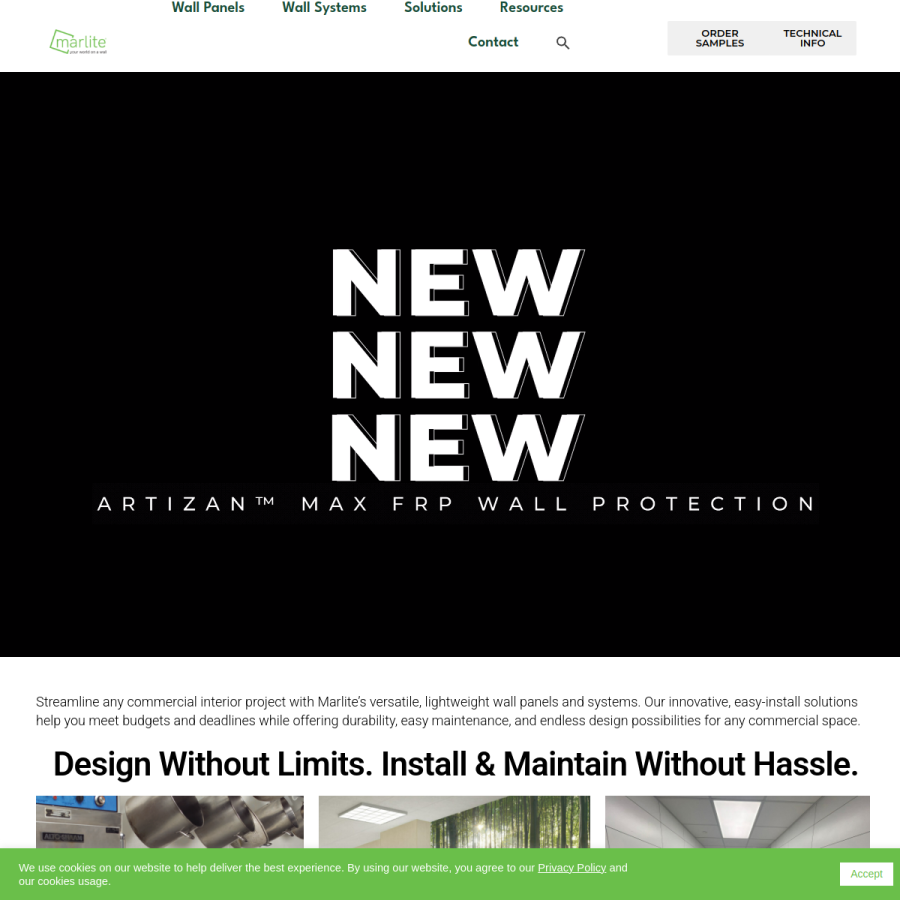 marlite.com homepage screenshot