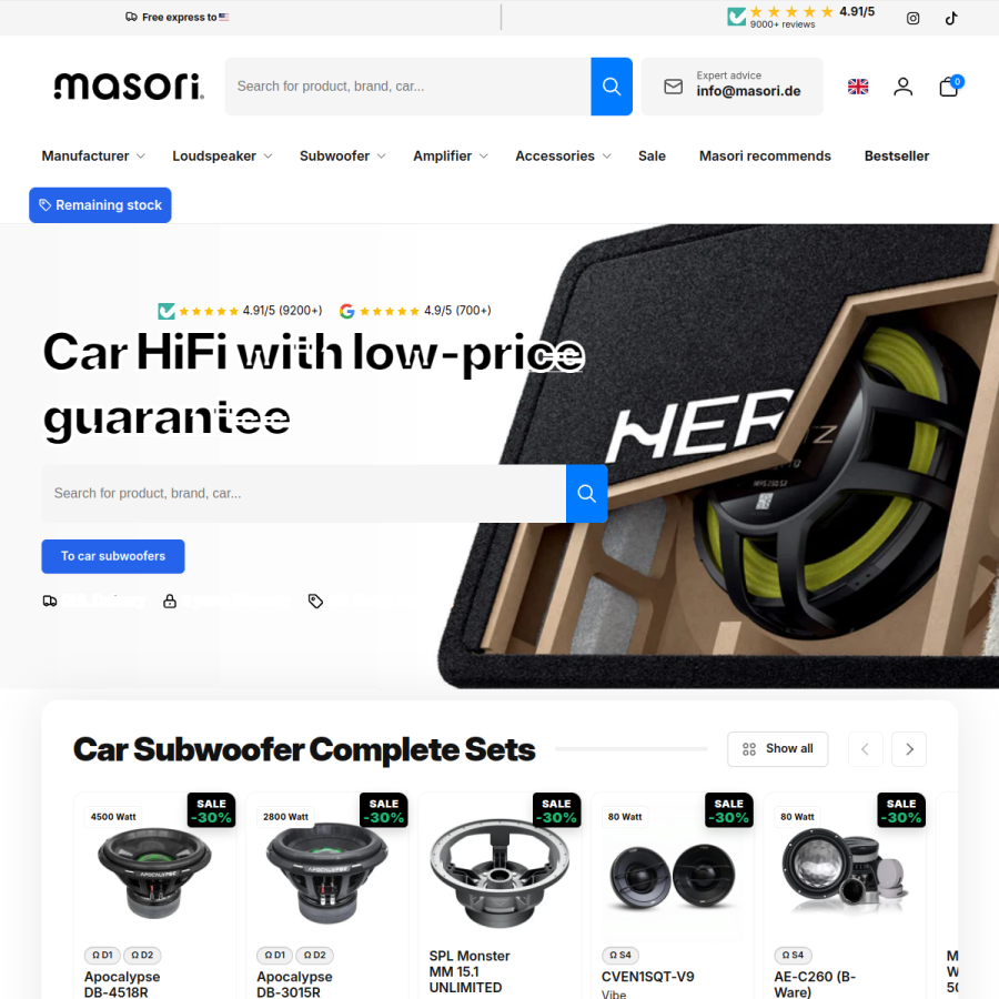 masori.de homepage screenshot