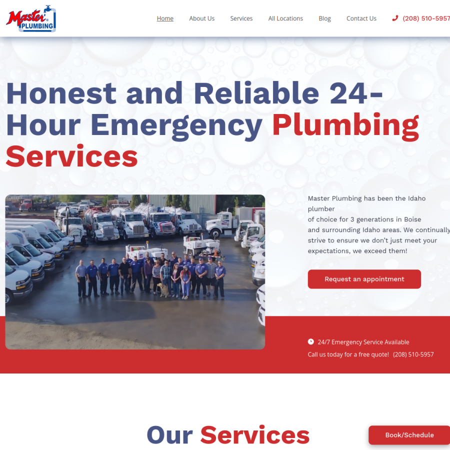 masterrooter.com homepage screenshot