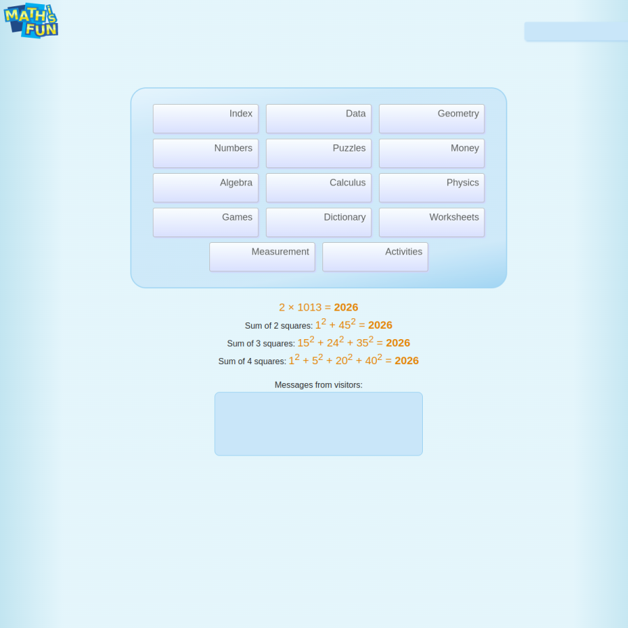 mathsisfun.com homepage screenshot
