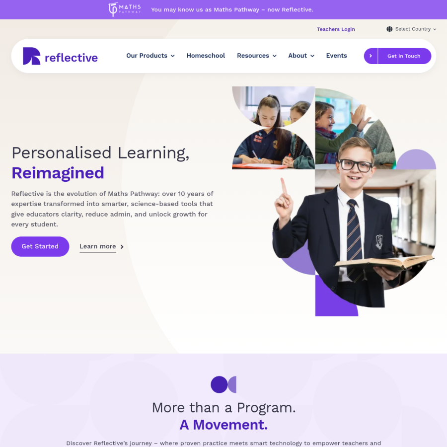 mathspathway.com homepage screenshot