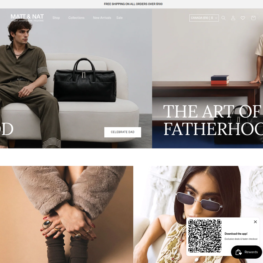 mattandnat.com homepage screenshot