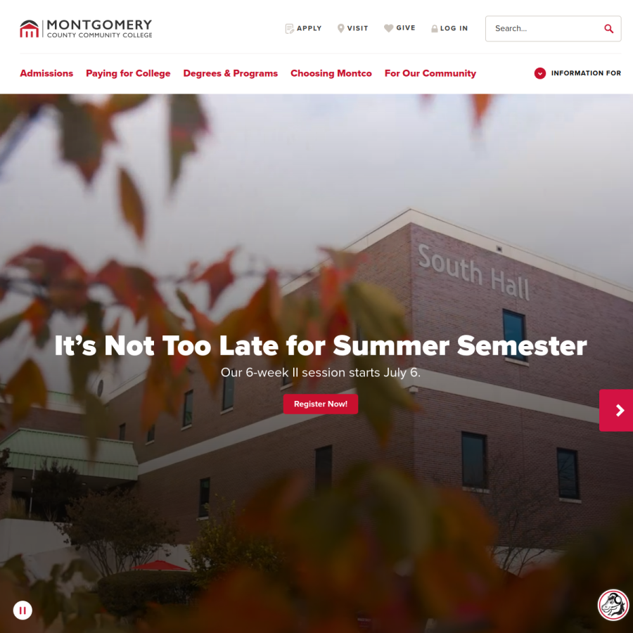 mc3.edu homepage screenshot