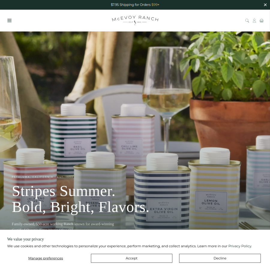 mcevoyranch.com homepage screenshot