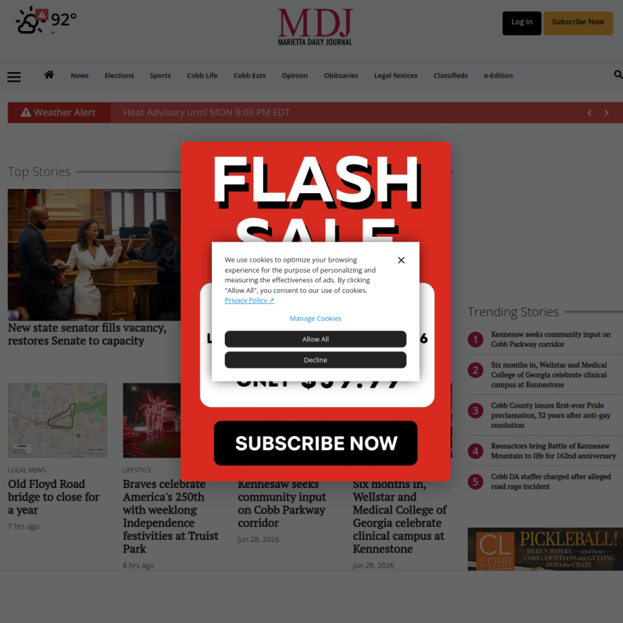 mdjonline.com homepage screenshot