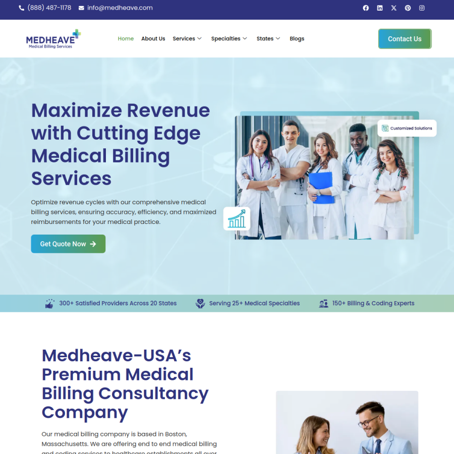 medheave.com homepage screenshot