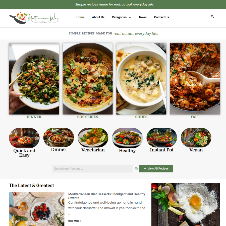 mediterraneanway.co homepage screenshot