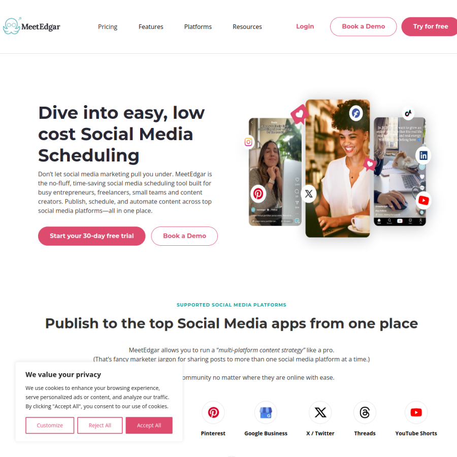 meetedgar.com homepage screenshot