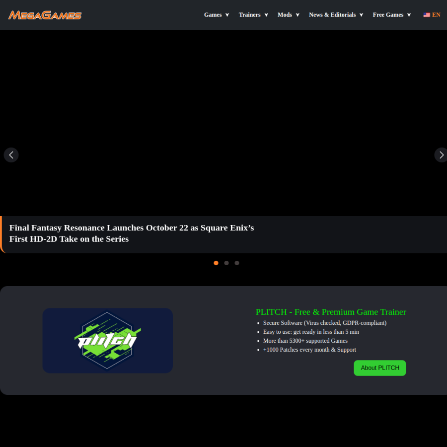 megagames.com homepage screenshot