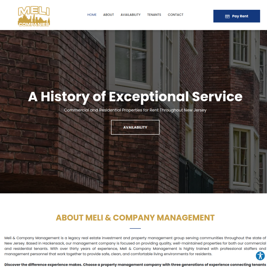 melicorp.com homepage screenshot