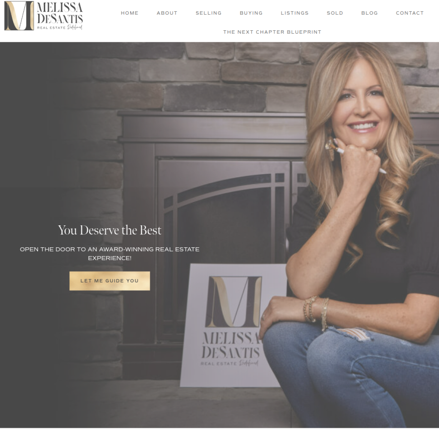 melissadesantis.com homepage screenshot