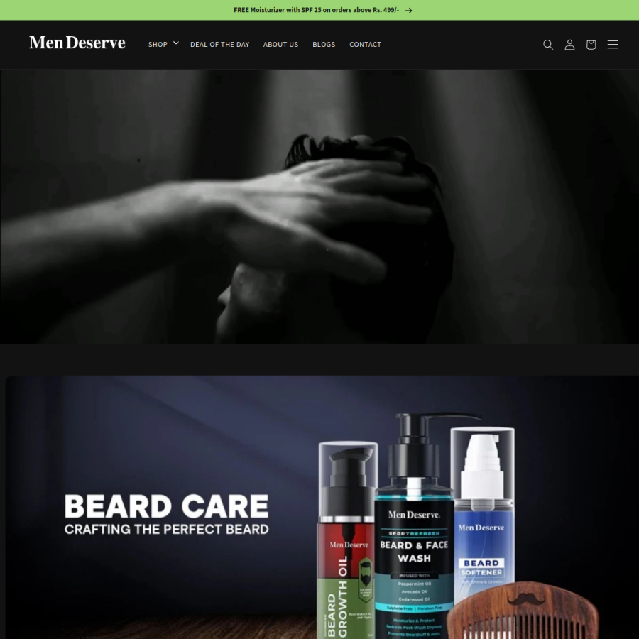 mendeserve.com homepage screenshot