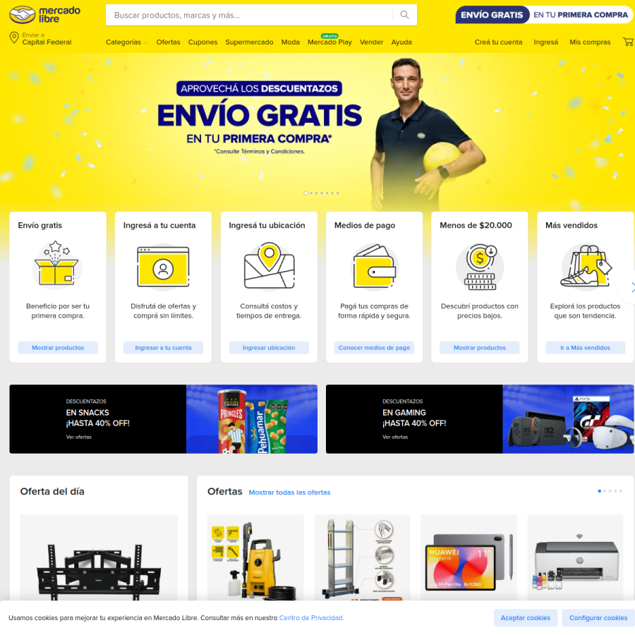 mercadolibre.com.ar homepage screenshot