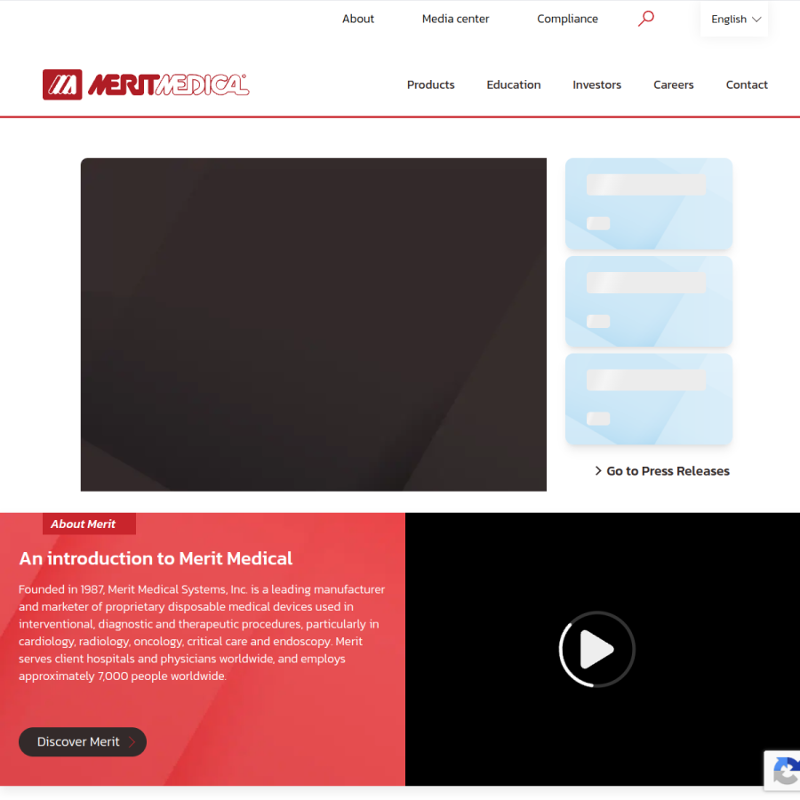 merit.com homepage screenshot
