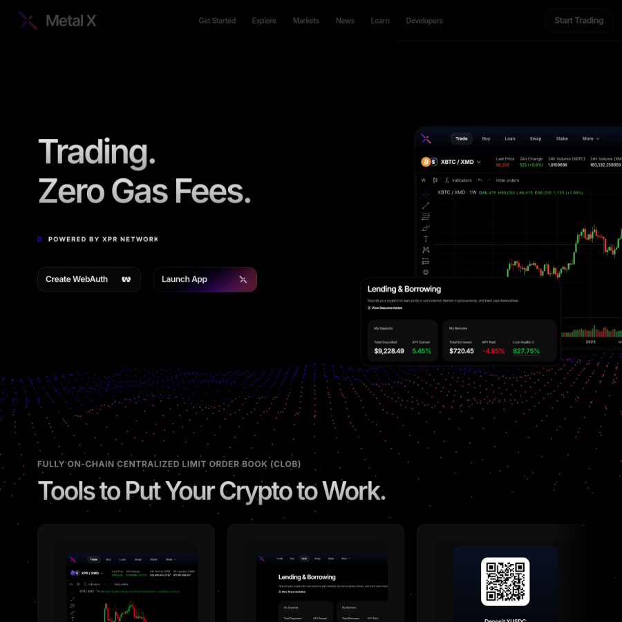 metalx.com homepage screenshot