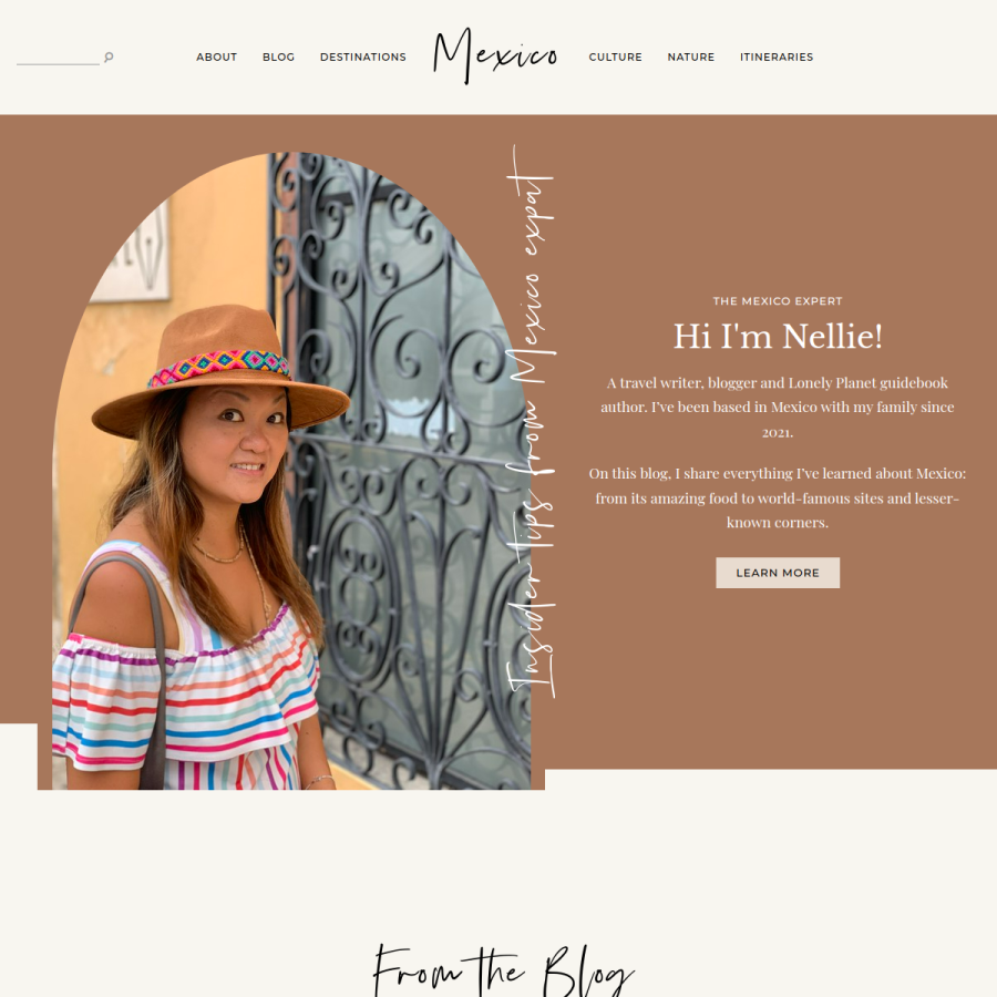mexicotravel.blog homepage screenshot