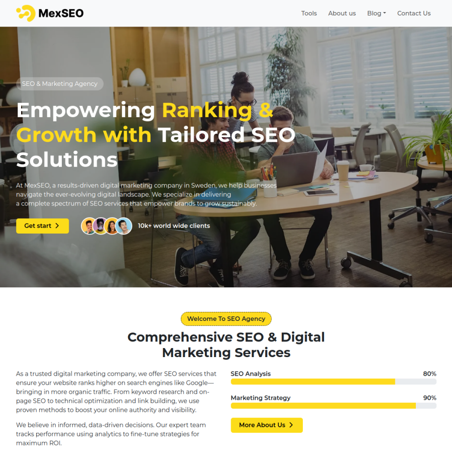 mexseo.info homepage screenshot