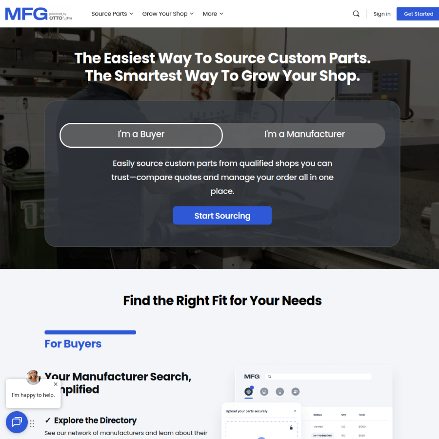 mfg.com homepage screenshot