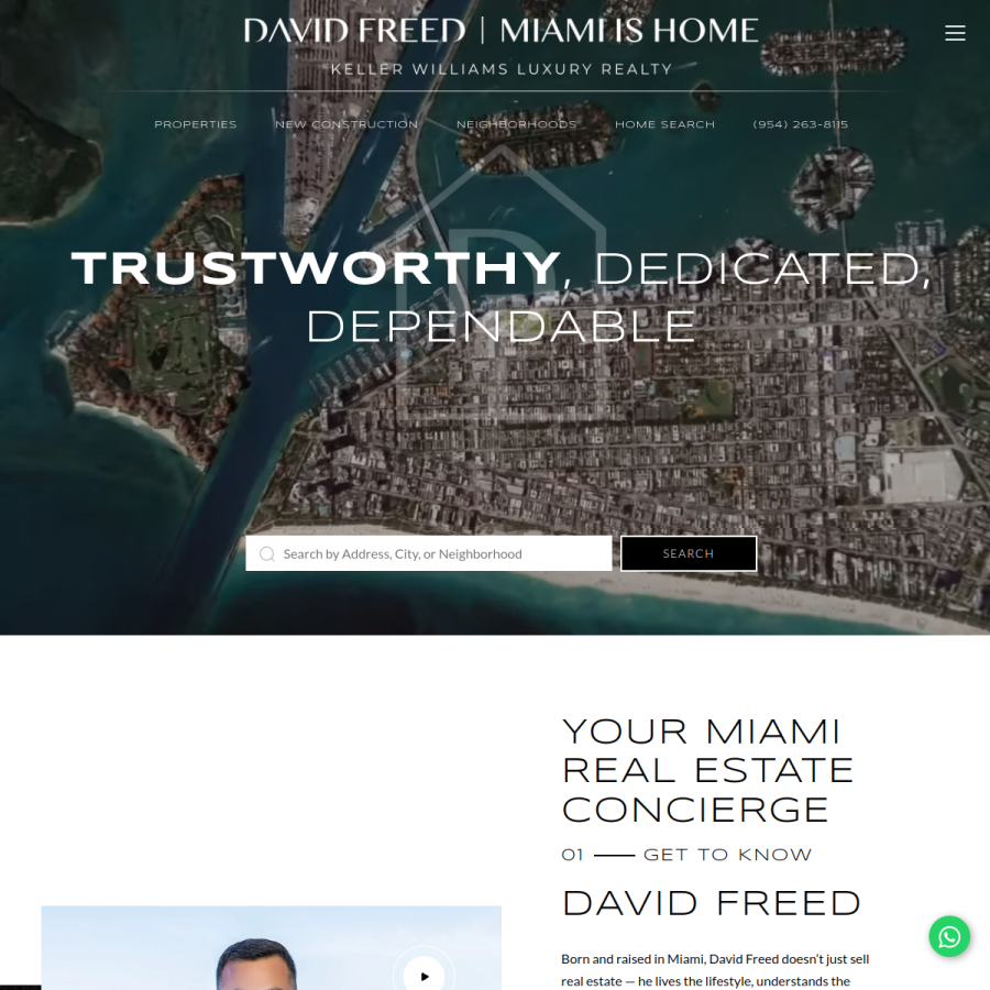 miamishome.com homepage screenshot