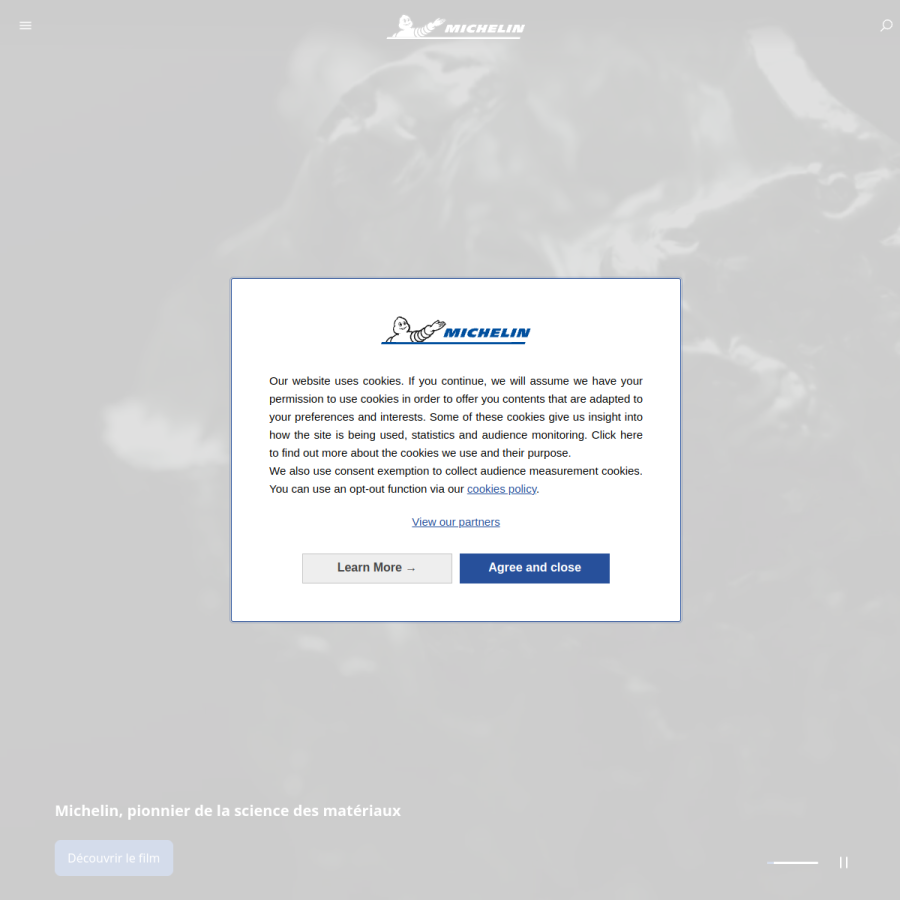 michelin.com homepage screenshot