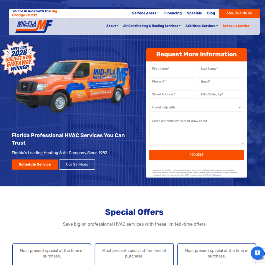 mid-fla.com homepage screenshot