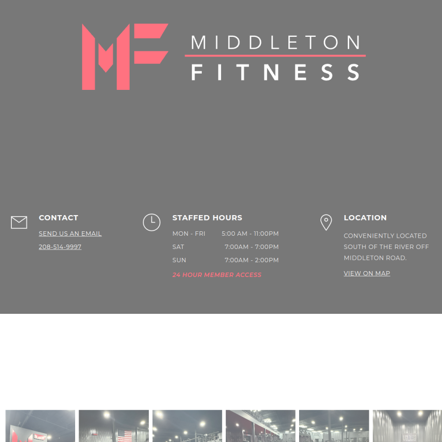 middletonfitnesscenter.com homepage screenshot