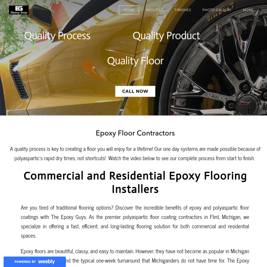 miepoxyguys.com homepage screenshot