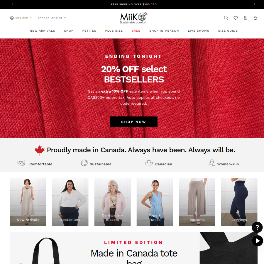 miik.ca homepage screenshot