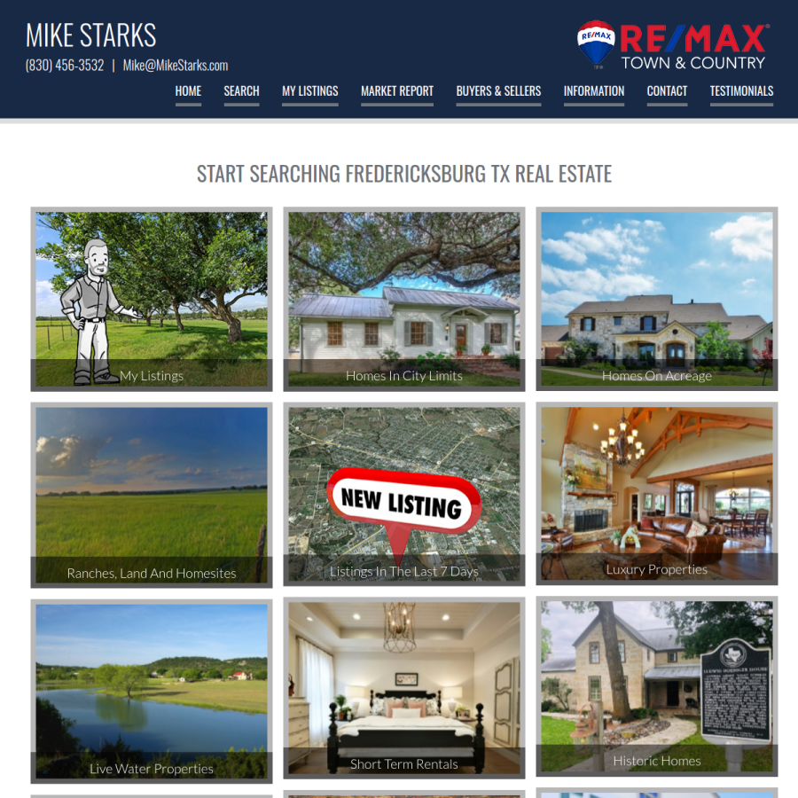 mikestarks.com homepage screenshot