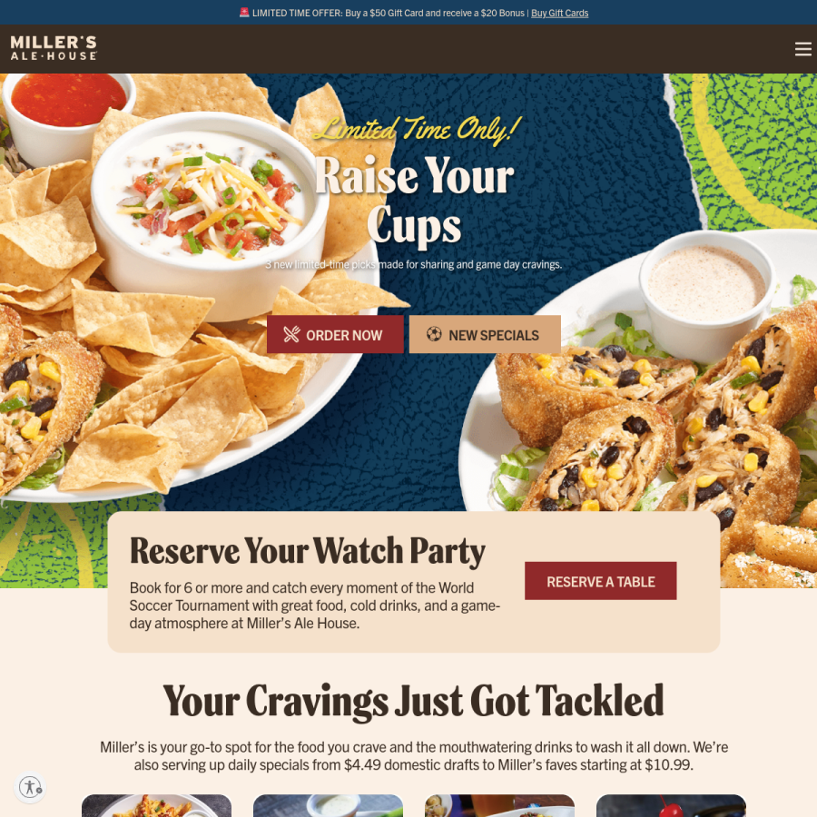 millersalehouse.com homepage screenshot