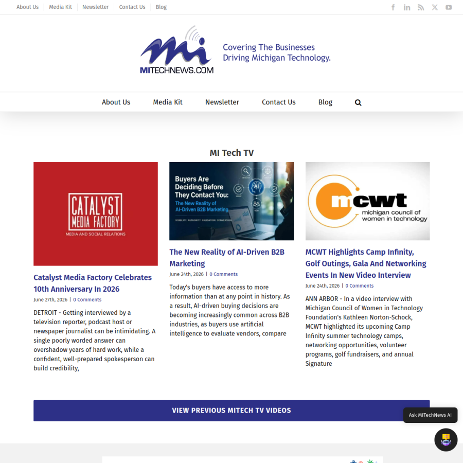 mitechnews.com homepage screenshot