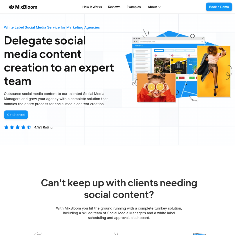 mixbloom.com homepage screenshot
