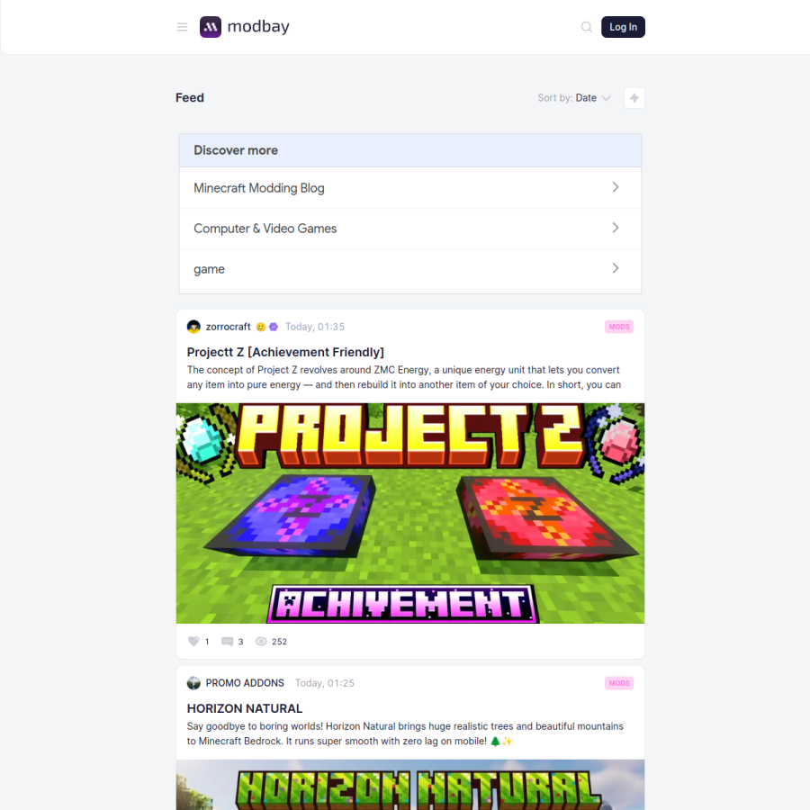 modbay.org homepage screenshot