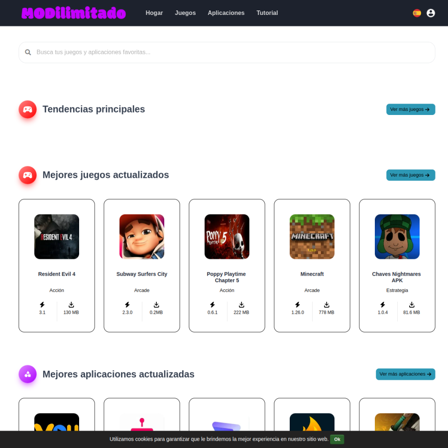 modilimitado.io homepage screenshot