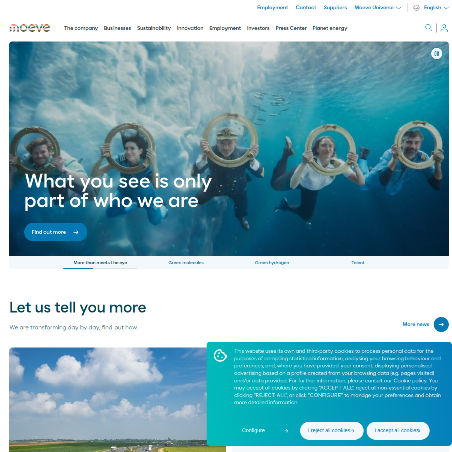 moeveglobal.com homepage screenshot