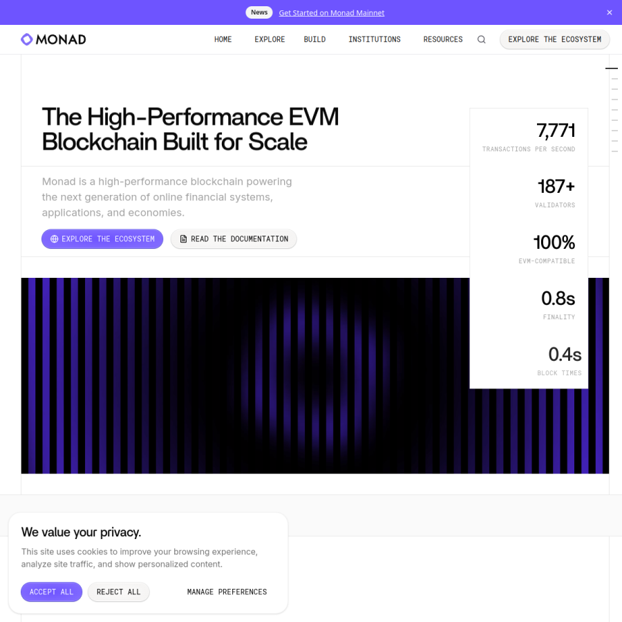 monad.xyz homepage screenshot