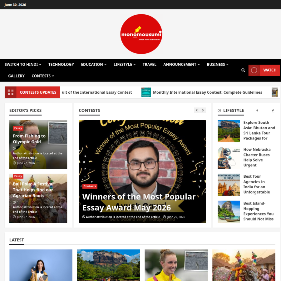 monomousumi.com homepage screenshot