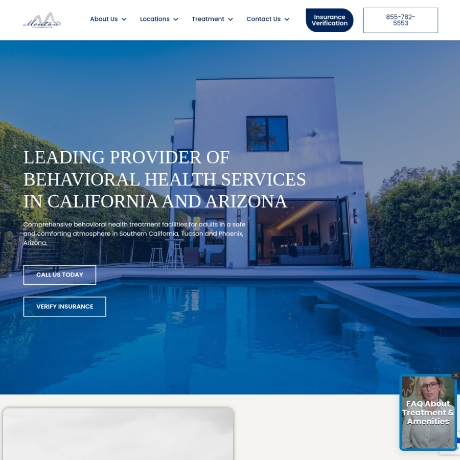 montarebehavioralhealth.com homepage screenshot