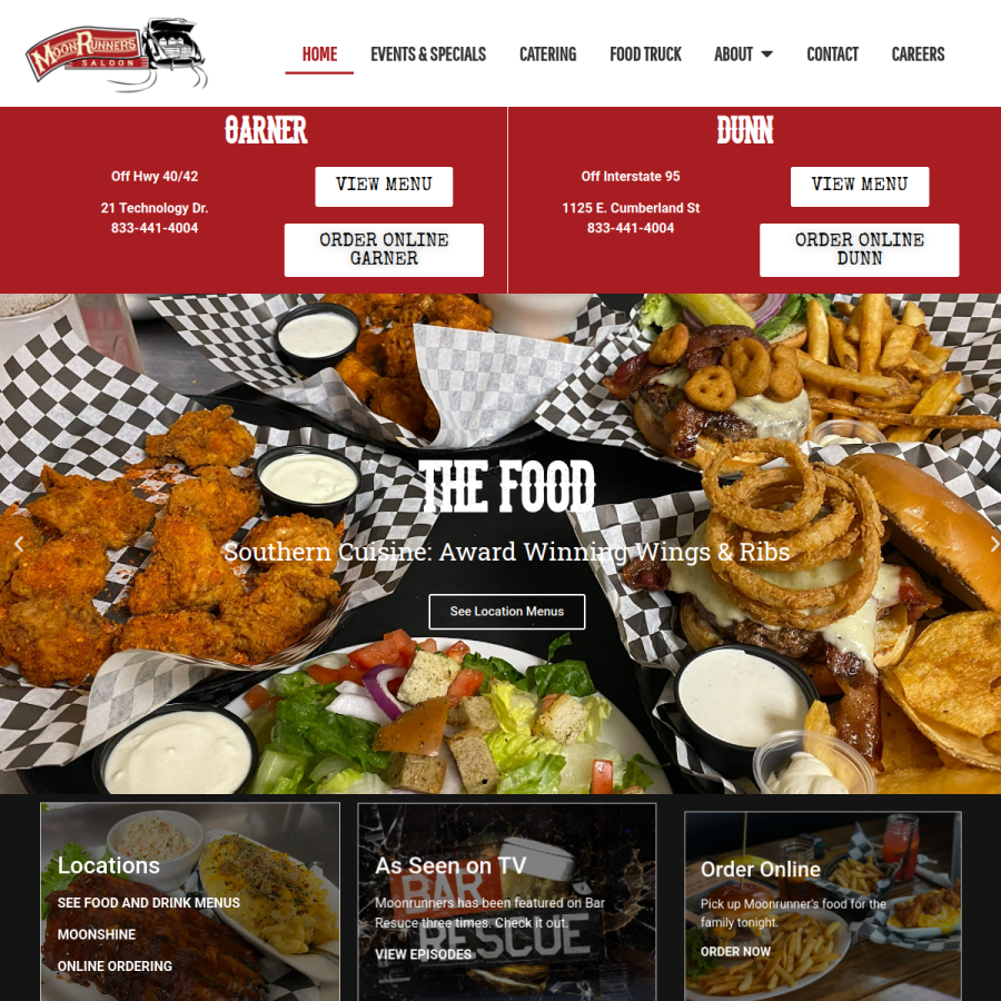 moonrunnerssaloon.com homepage screenshot