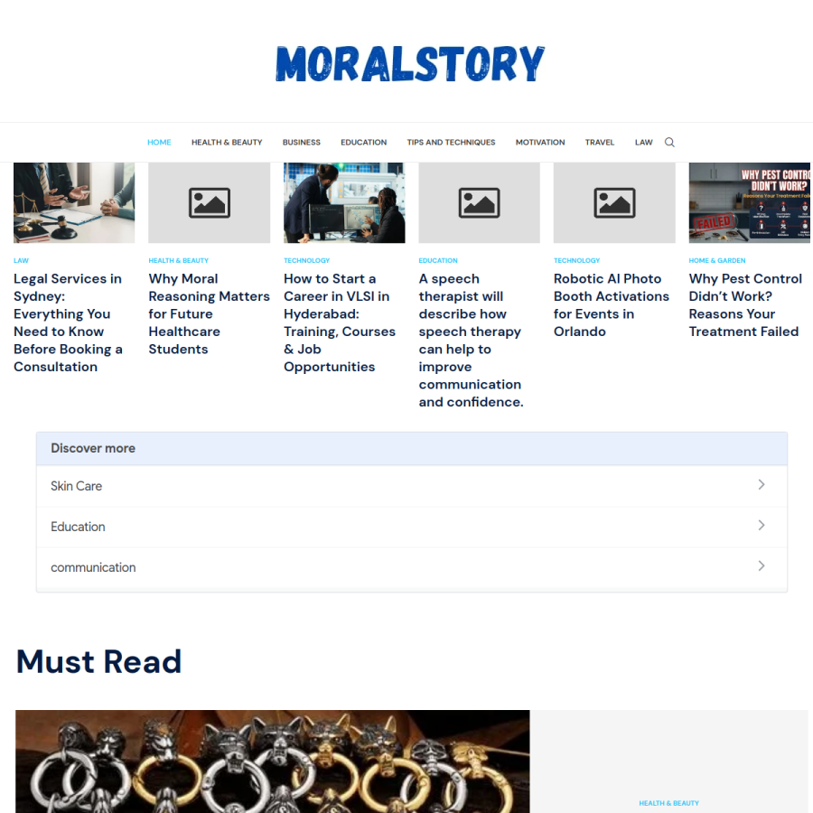 moralstory.org homepage screenshot
